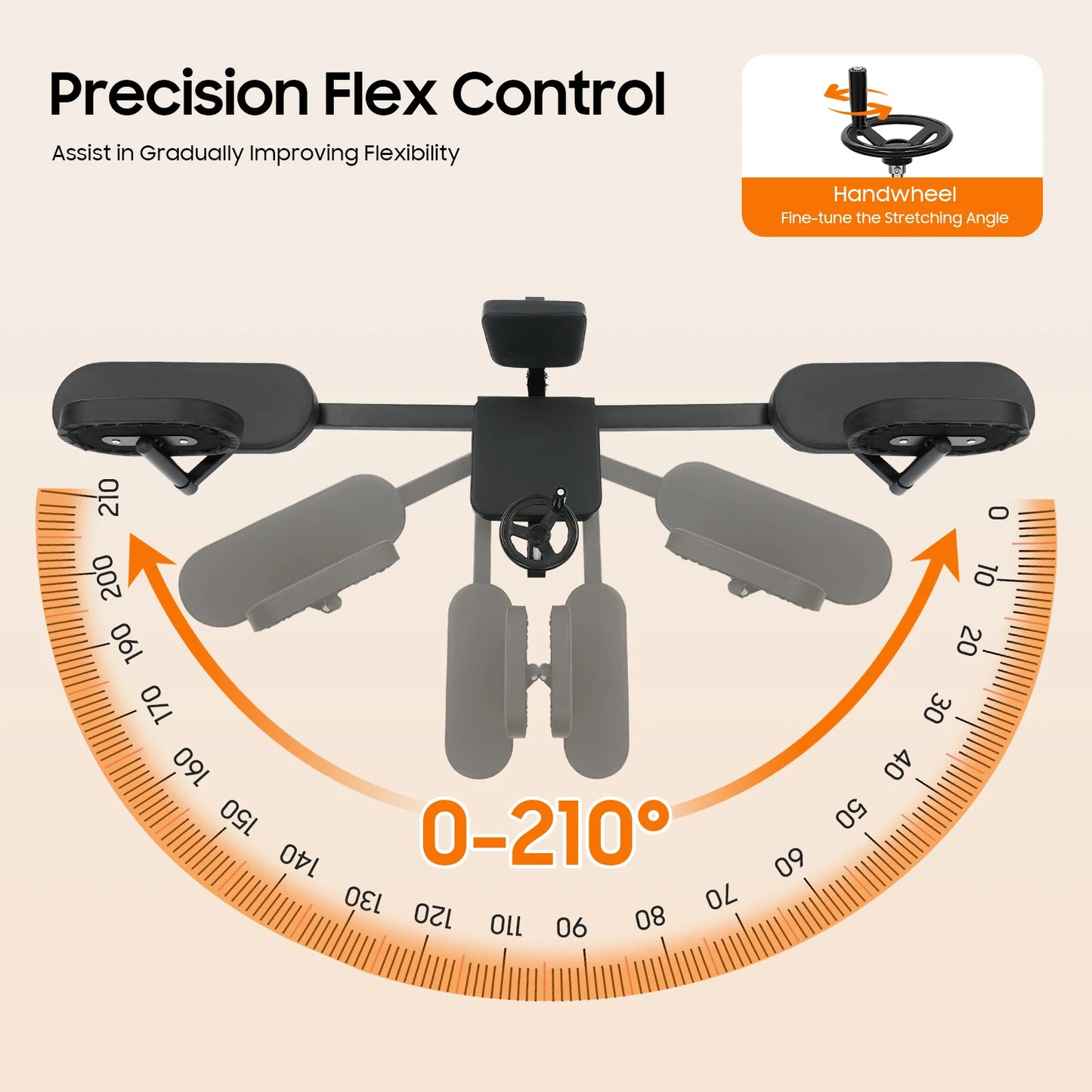 Leg Stretcher 220Lbs Heavy Duty Split Machine For Flexibility