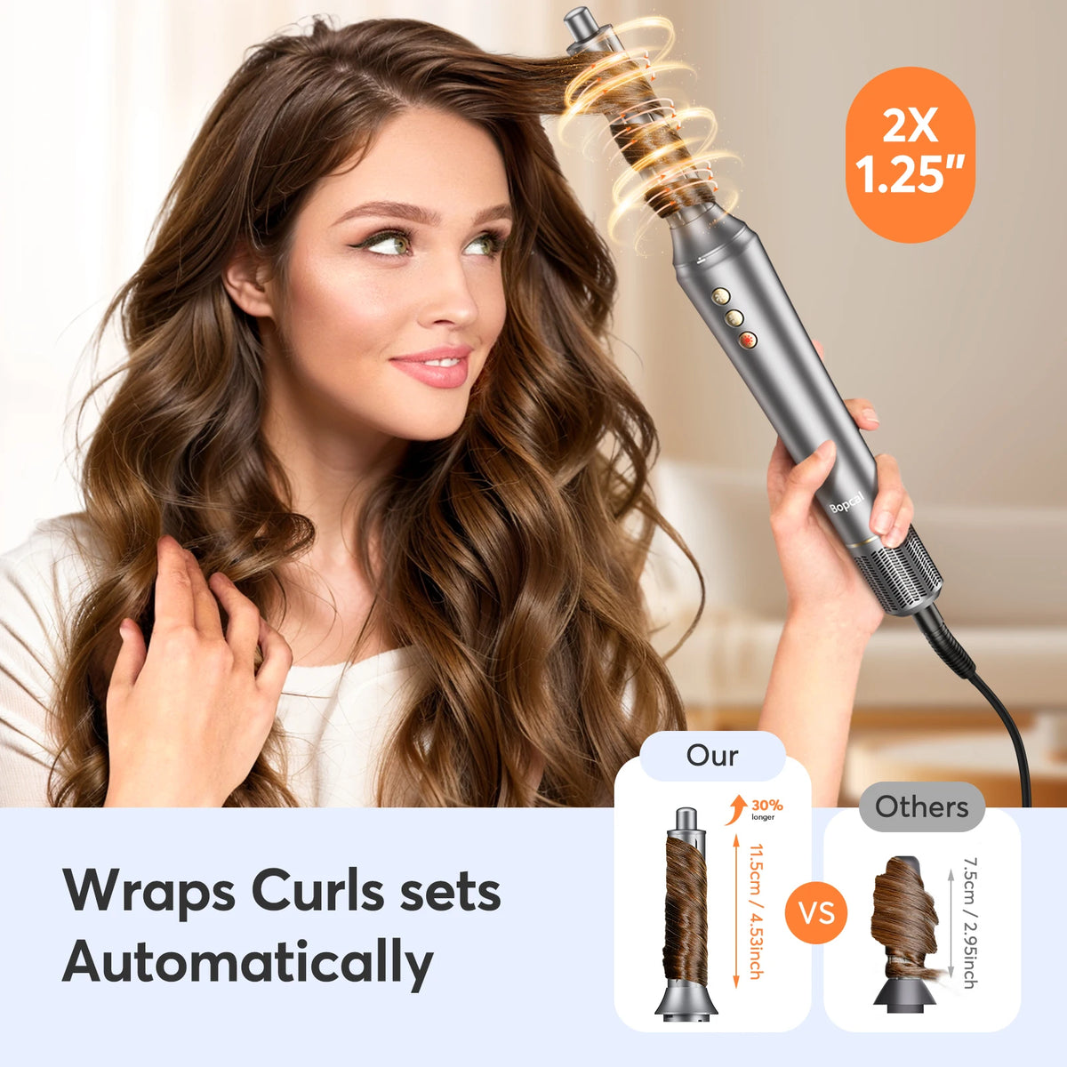 BOPCAL 5 In 1 Multifunctional Hot Air Hair Dryer Styler