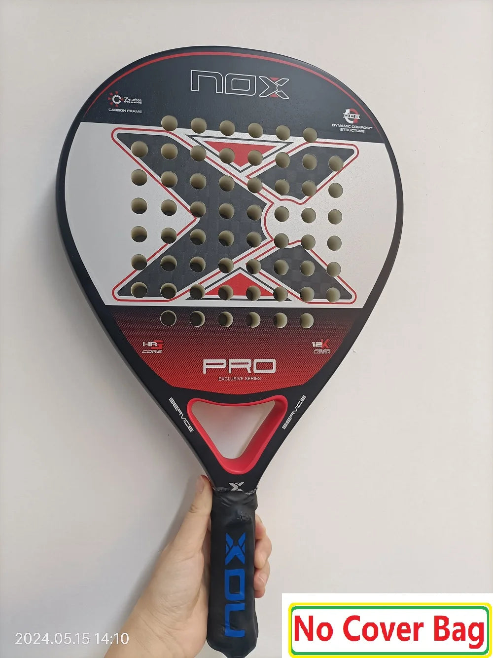 NOX Professional Padel Racket With Carbon Fiber And 3D Spin