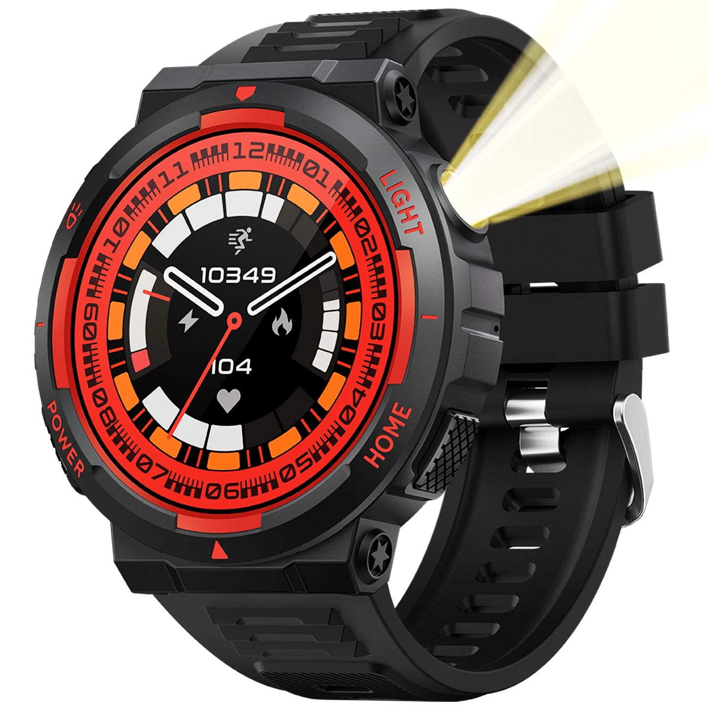 Eigiis Smart Watch With Led Flashlight And Sport Modes