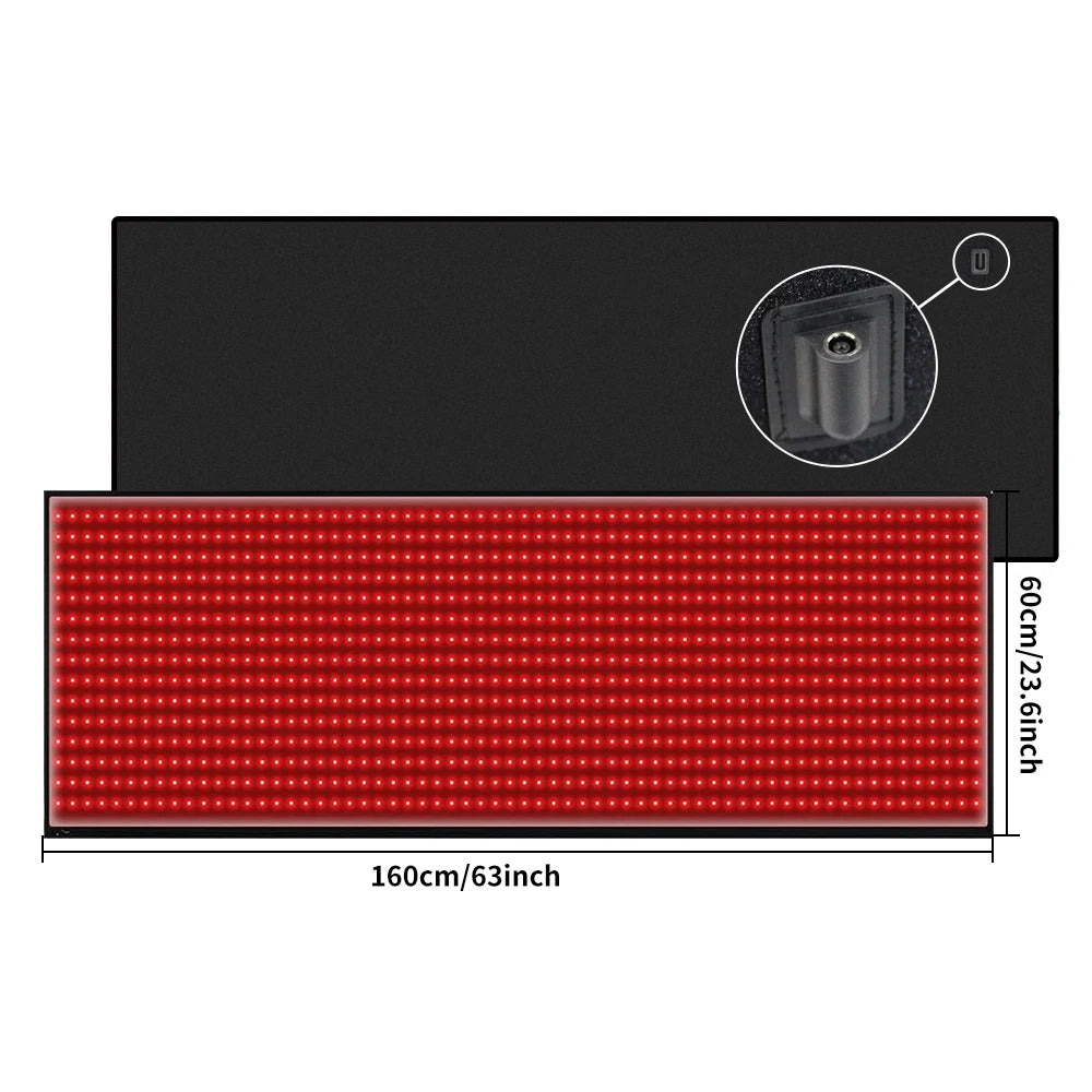 Full Body Light Therapy Mat With 660nm And 850nm LEDs
