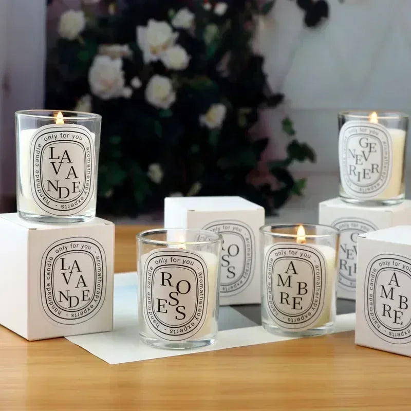 Romantic Transparent Scented Candle Jar For Weddings And Gifts