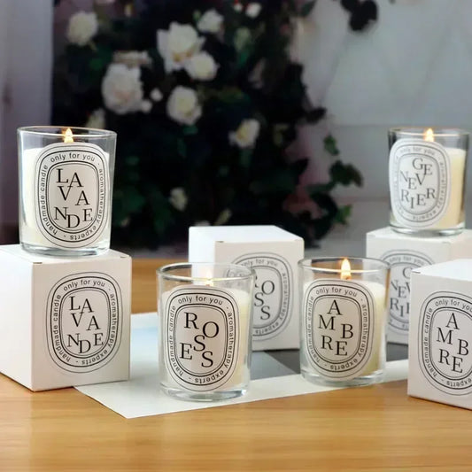 Romantic Transparent Scented Candle Jar For Weddings And Gifts