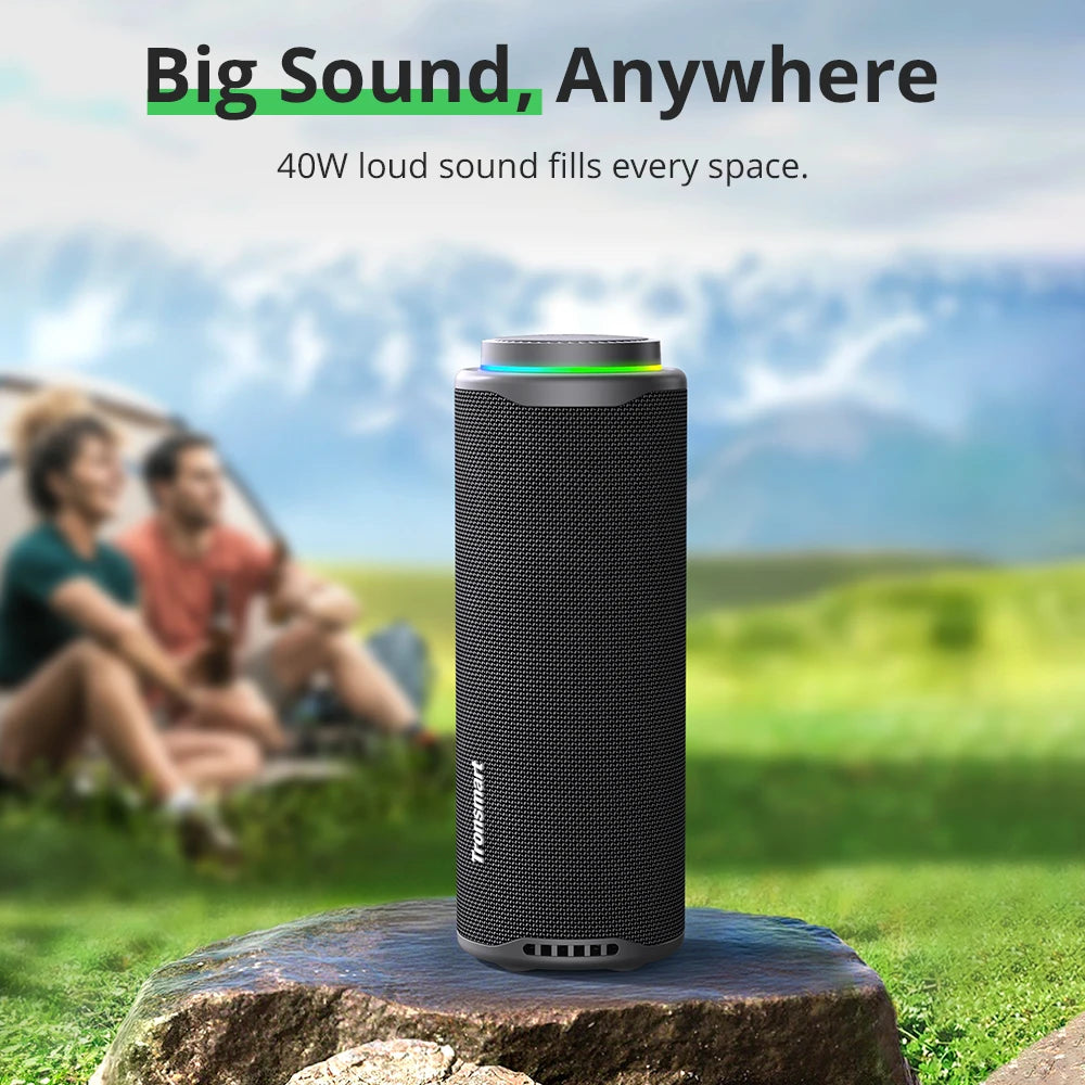Tronsmart T8 Portable Bluetooth Speaker Deep Bass 40W For Camping