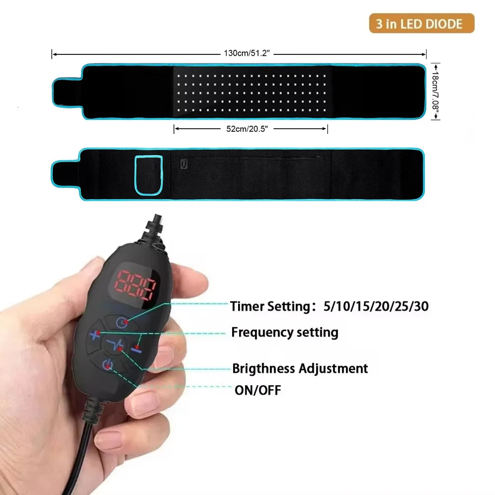 ZONGKUNG Infrared LED Therapy Belt 850nm 660nm For Back Pain