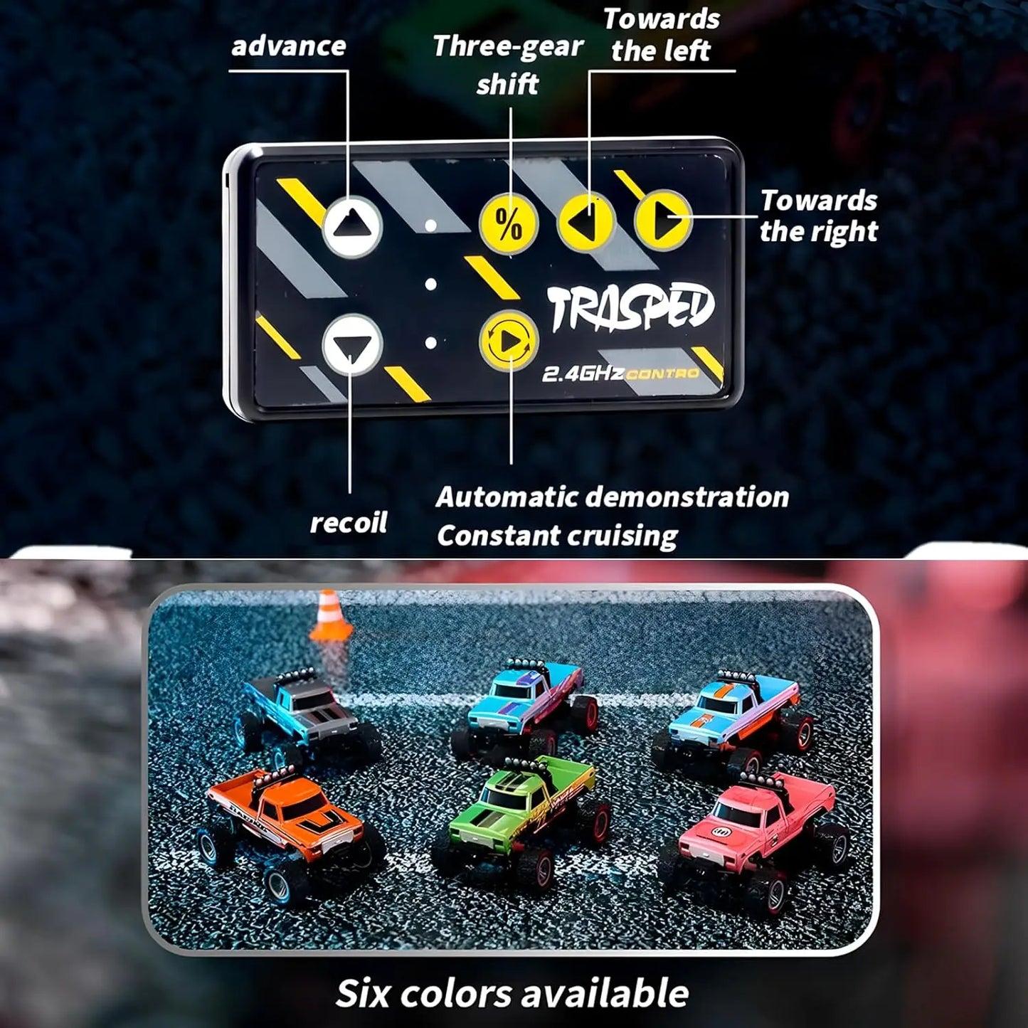 RC Truck Remote Control Monster Truck With LED Lights