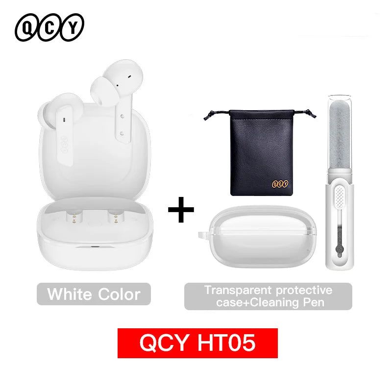 QCY HT05 ANC Wireless Bluetooth Earbuds 40dB Noise Cancelling