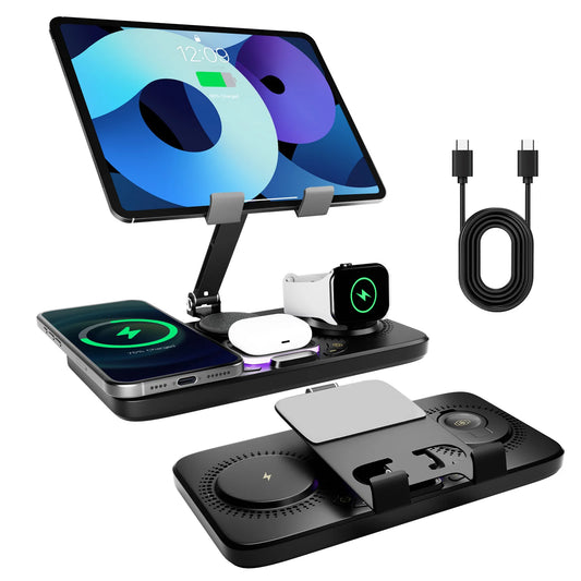 7 In 1 Wireless Charger Station IPhone IPad Watch AirPods