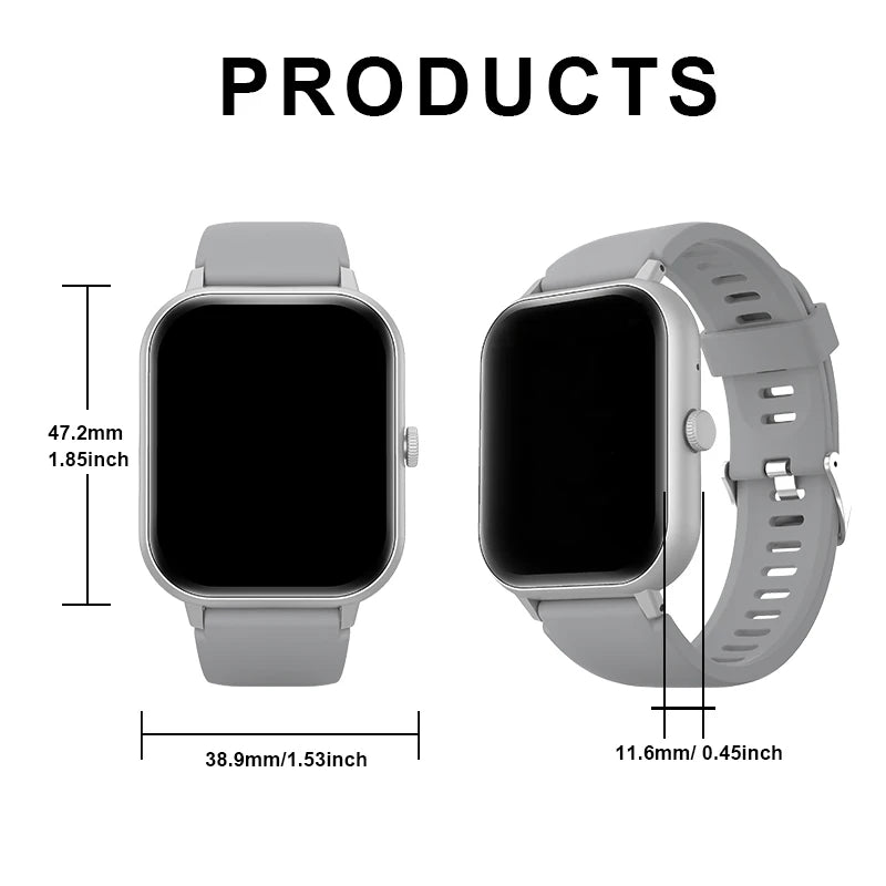 Odelettevcy Smart Watch With Wireless Calling Multi Sport Modes