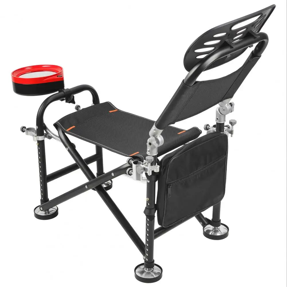 Adjustable Folding Fishing Chair With Backrest And Rod Holder