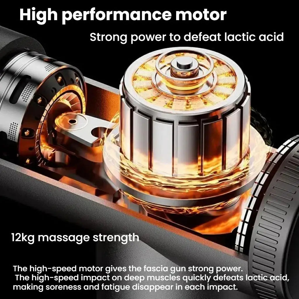 Massage Gun LCD Touch Screen Muscle Pain Relief And Recovery