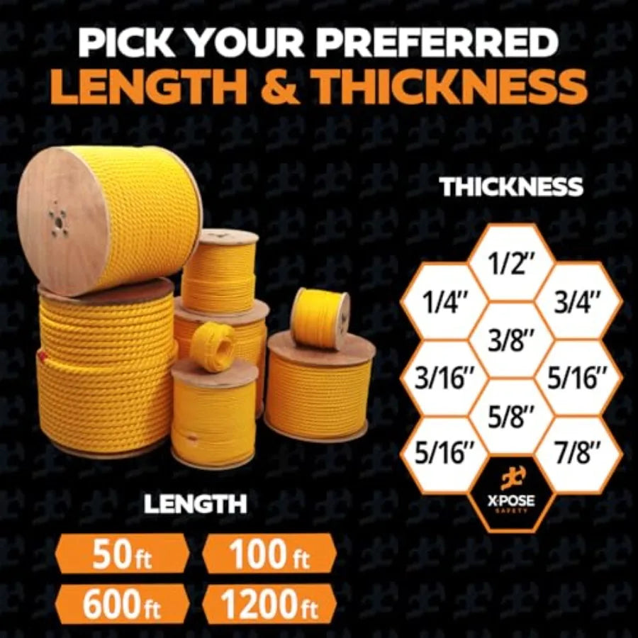 Heavy Duty Polypropylene Rope For Outdoor And Marine Use