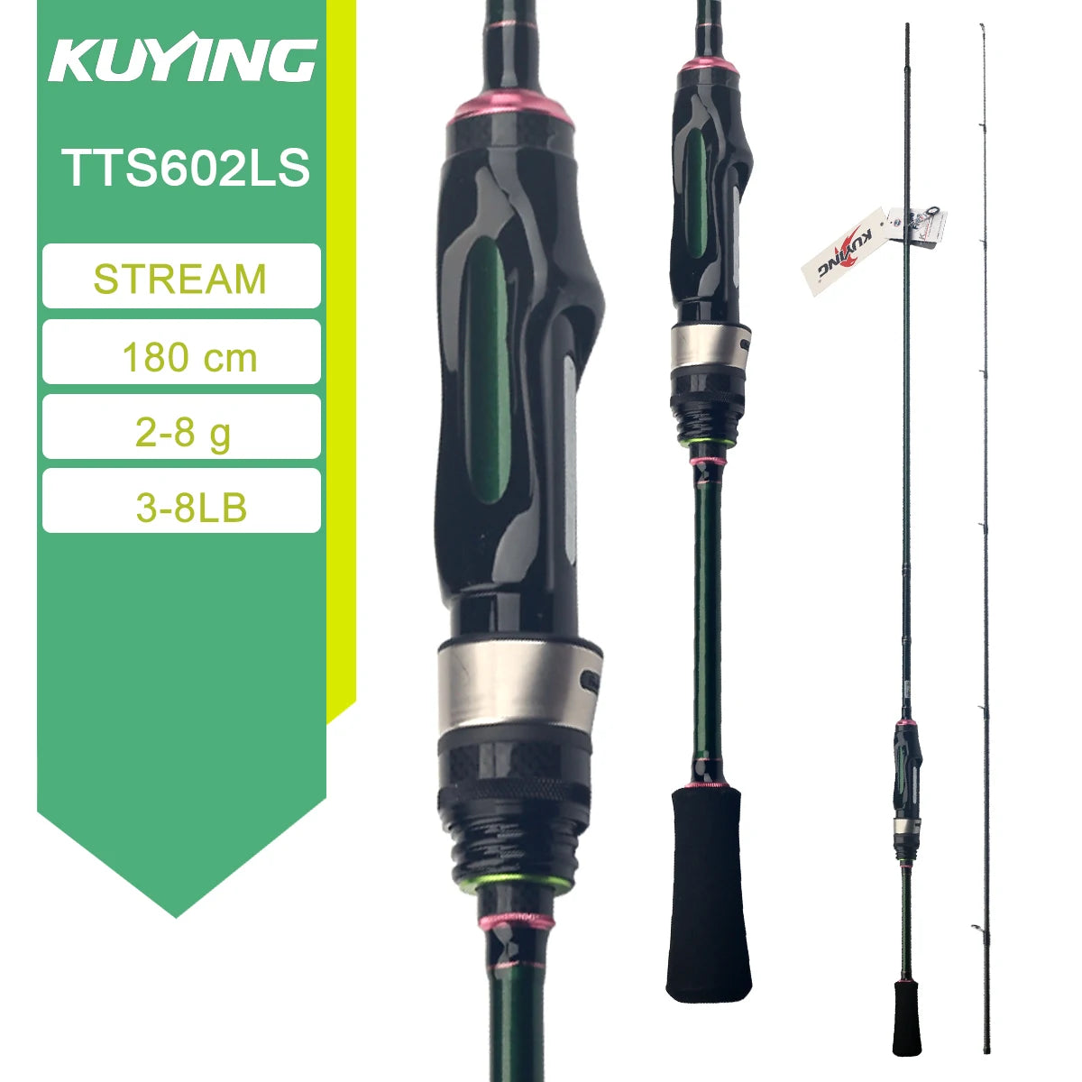 Kuying Teton Spinning Casting Rod BFS Carbon 0.8 to 8g 1 to 8lb