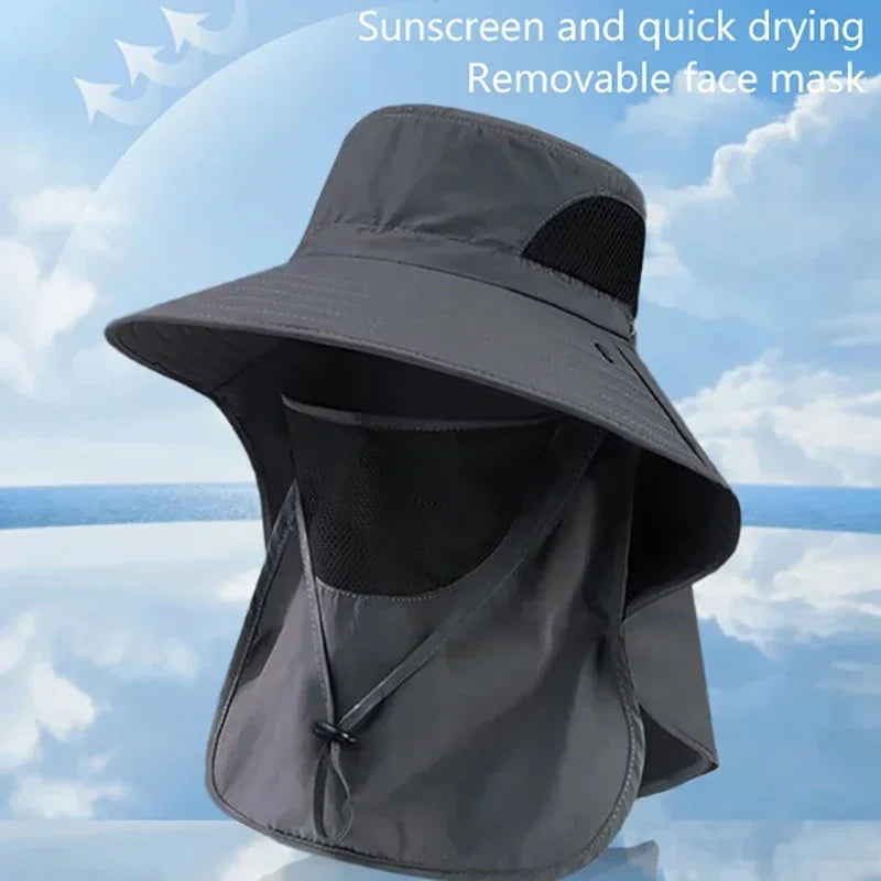 LEOSOXS Sun Hat UV Protection Outdoor Fishing Hiking Camping Visor