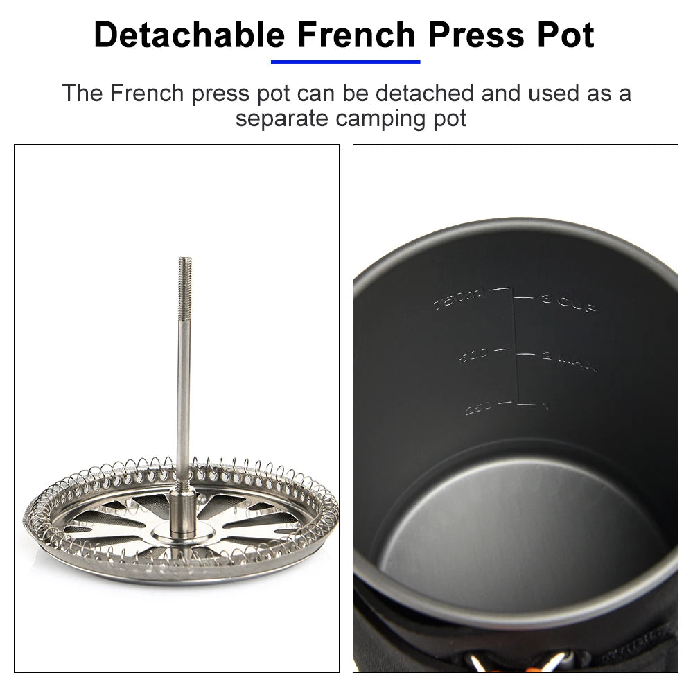 Widesea Camping Cooking System With Heat Exchanger Propane Outdoor Stove