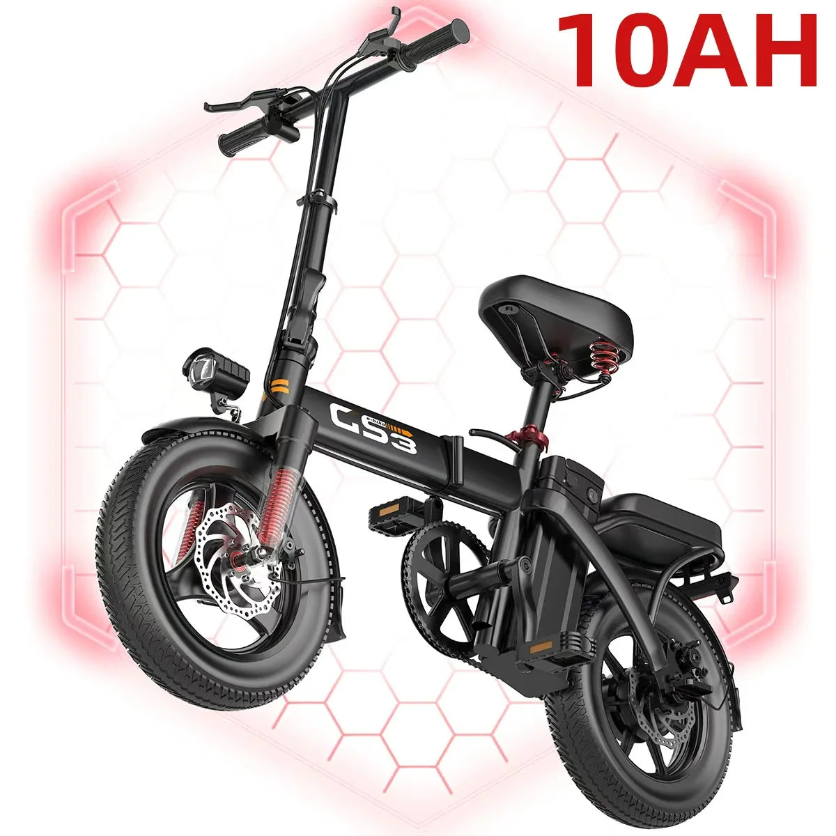 UPlee Electric Bike 500W Brushless Motor 48V 15Ah Battery Long Range