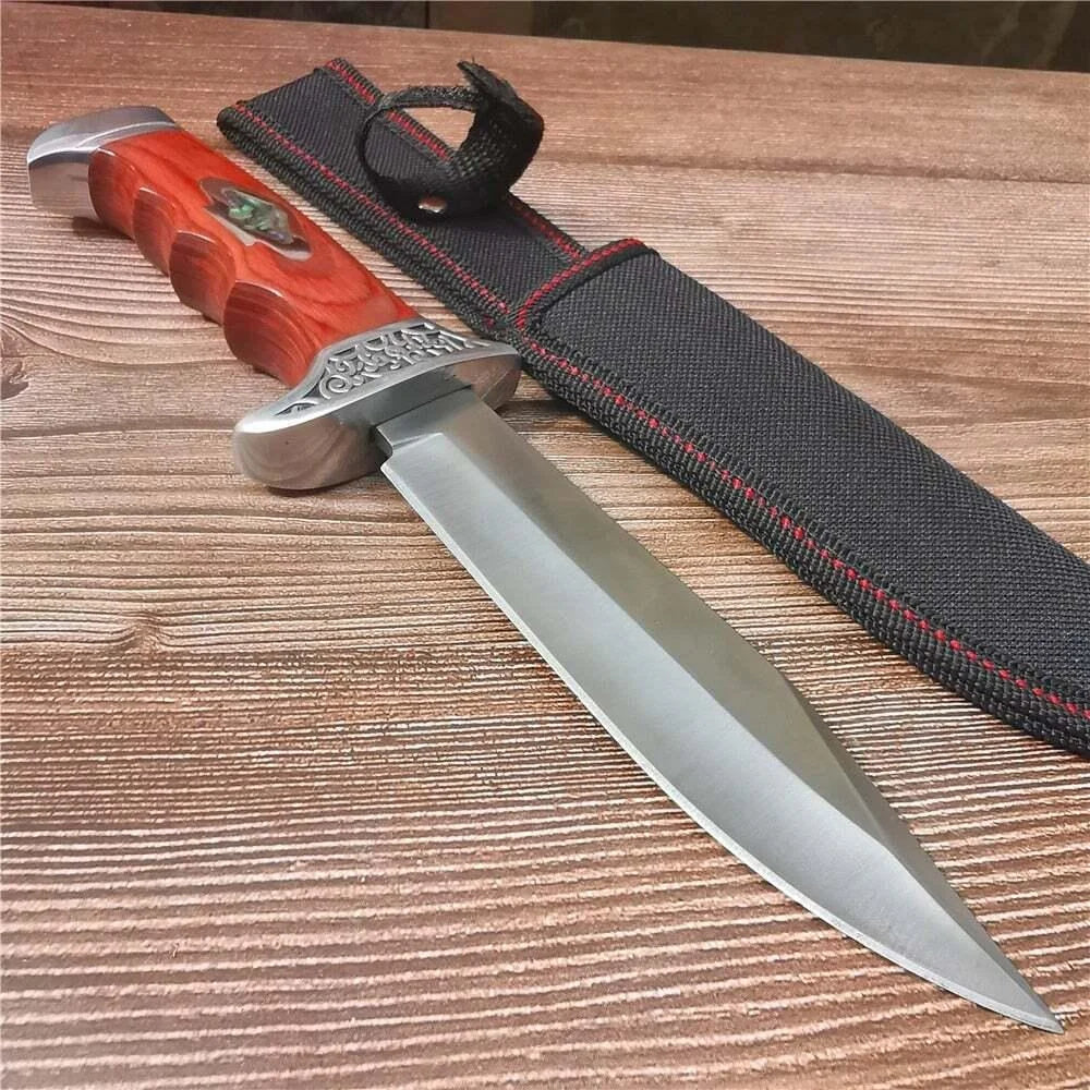 Outdoor Camping Survival Knife 7Cr13Mov Stainless Steel Blade