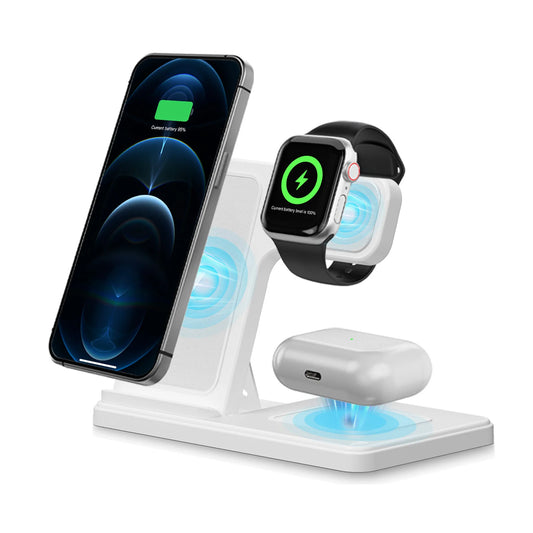 3 In 1 Magnetic Wireless Charger 18W Foldable For iPhone