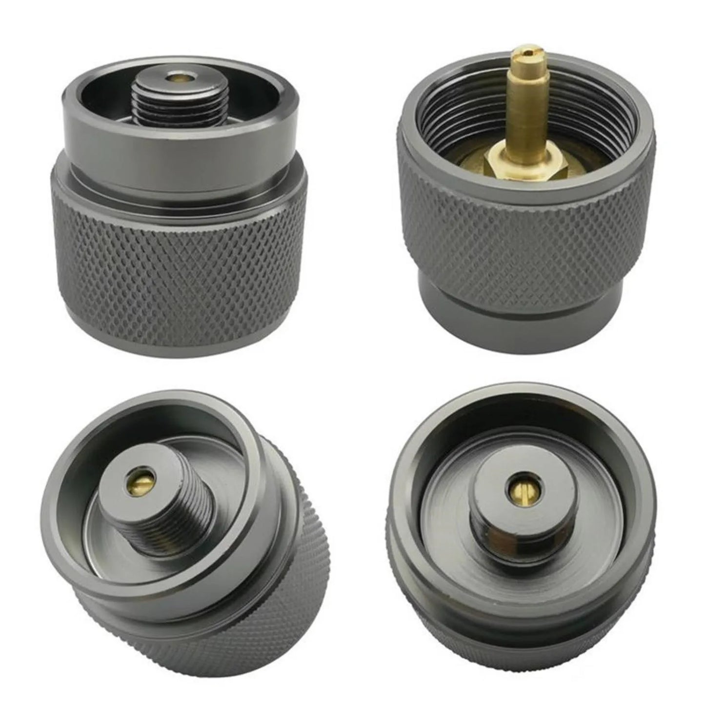 Portable Propane Adapter For Flat Gas Tank Grill Fuel Converter