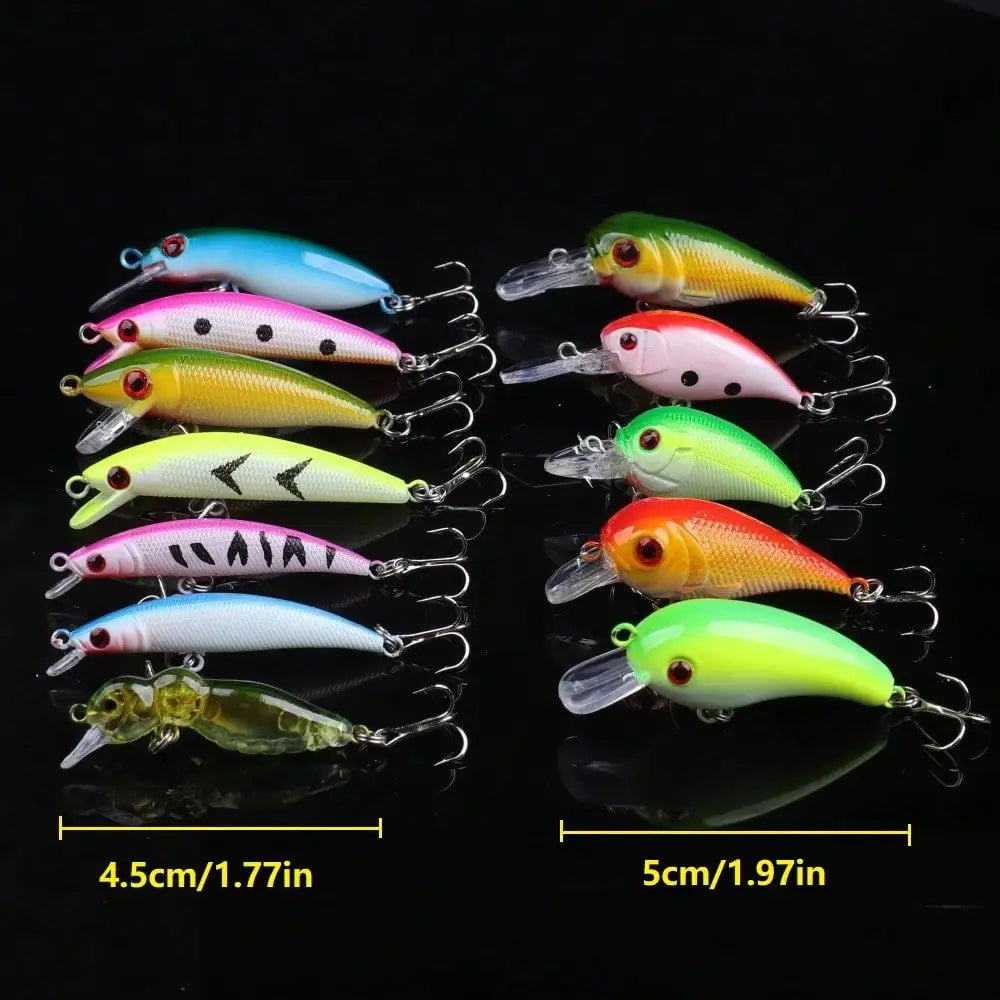 30Pcs Lure Kit With Hard Baits For Bass Pike Trout