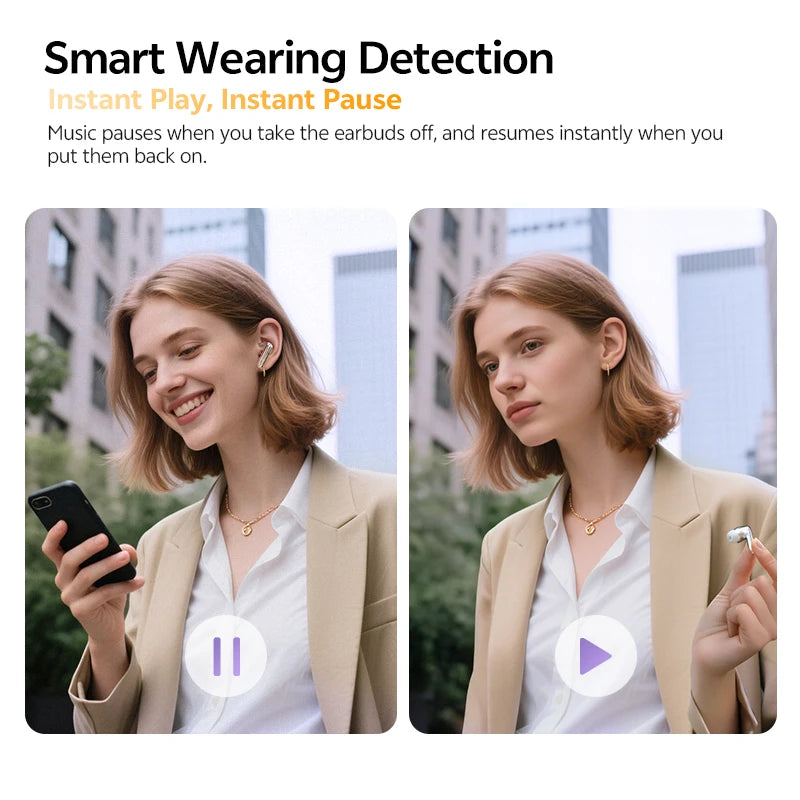 QCY HT18 Wireless Earphones Bluetooth 6.0 LDAC HiRes Audio