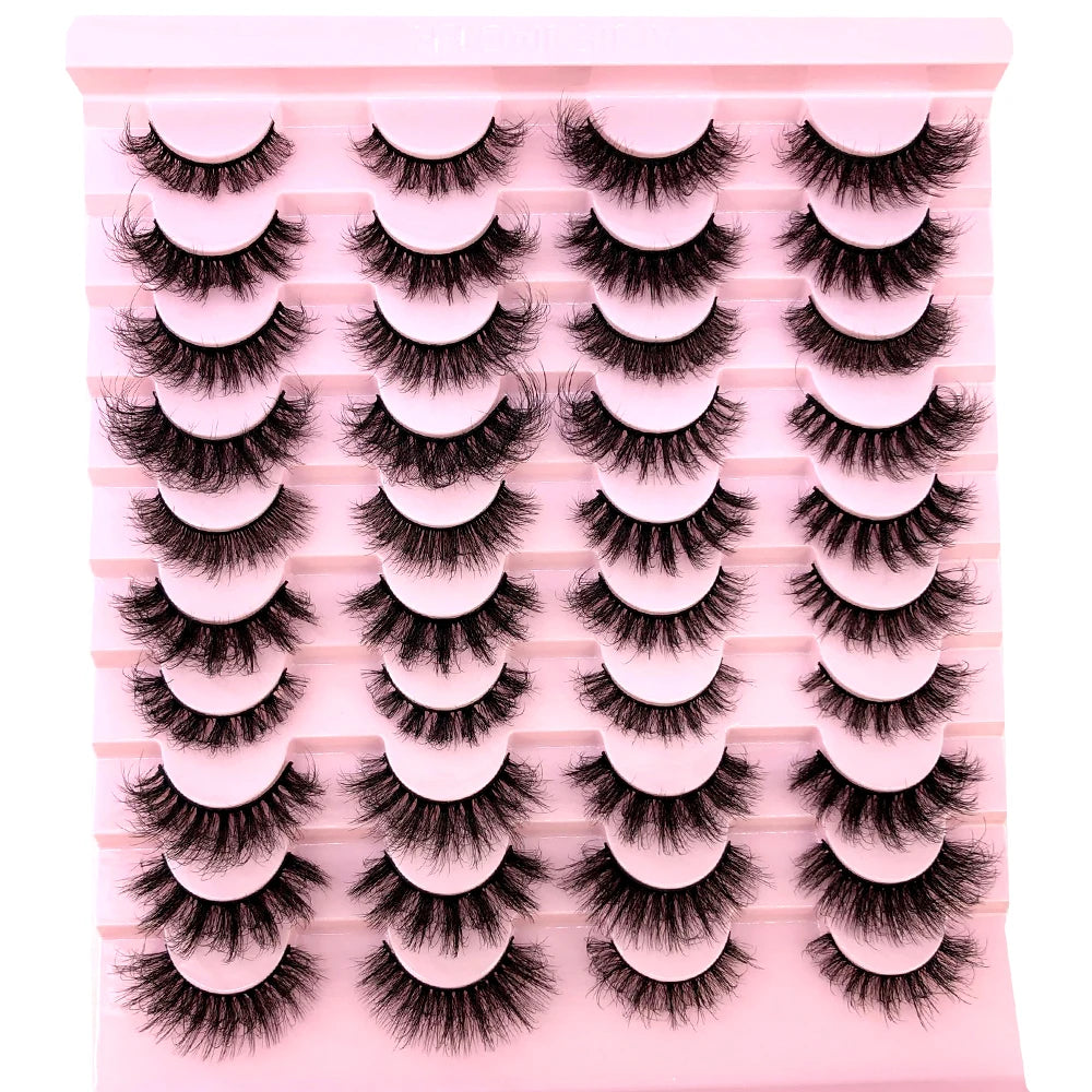 MKYDCG 5D Fluffy D Curl Eyelashes Thick Cat Eye 8D