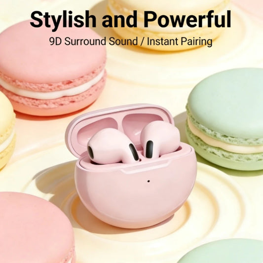 Pro 6 TWS Wireless Earphones With Mic Bluetooth Earbuds