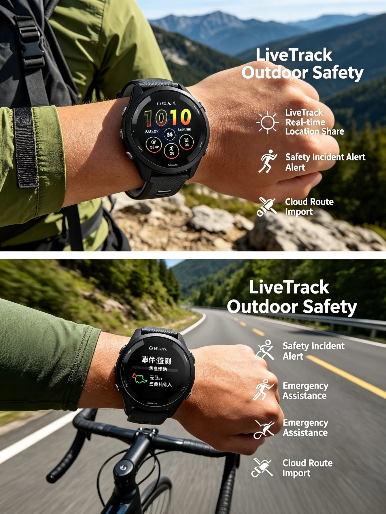Garmin Forerunner 265 GPS Running Smartwatch With Multi Band Heart Rate