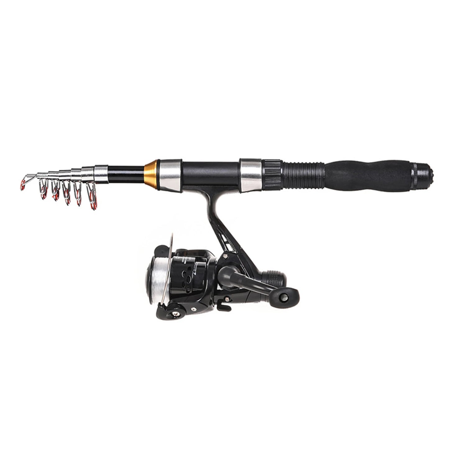 Telescopic Fishing Rod And Spinning Reel Combo Kit