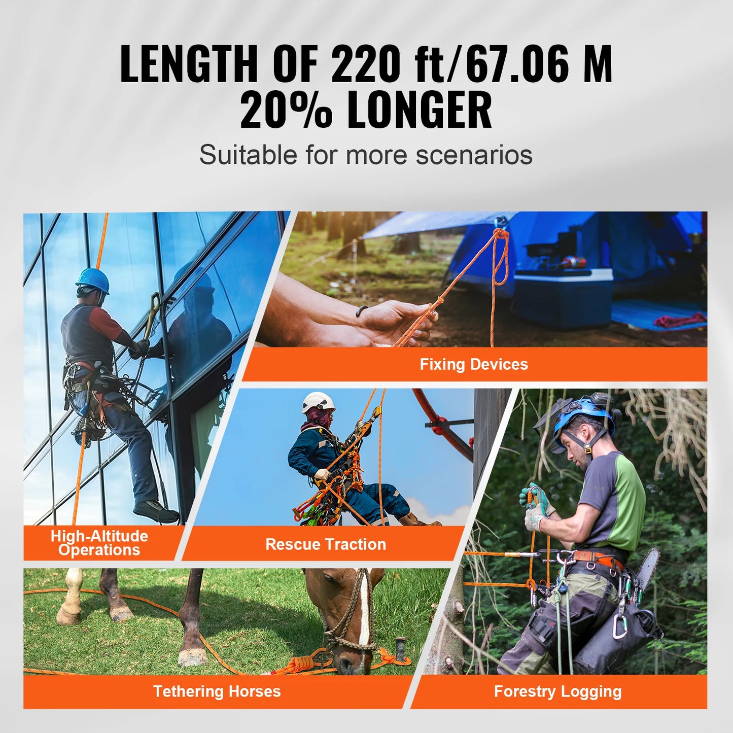 SucceBuy DualWeave Polyester Rope For Camping And Rescue