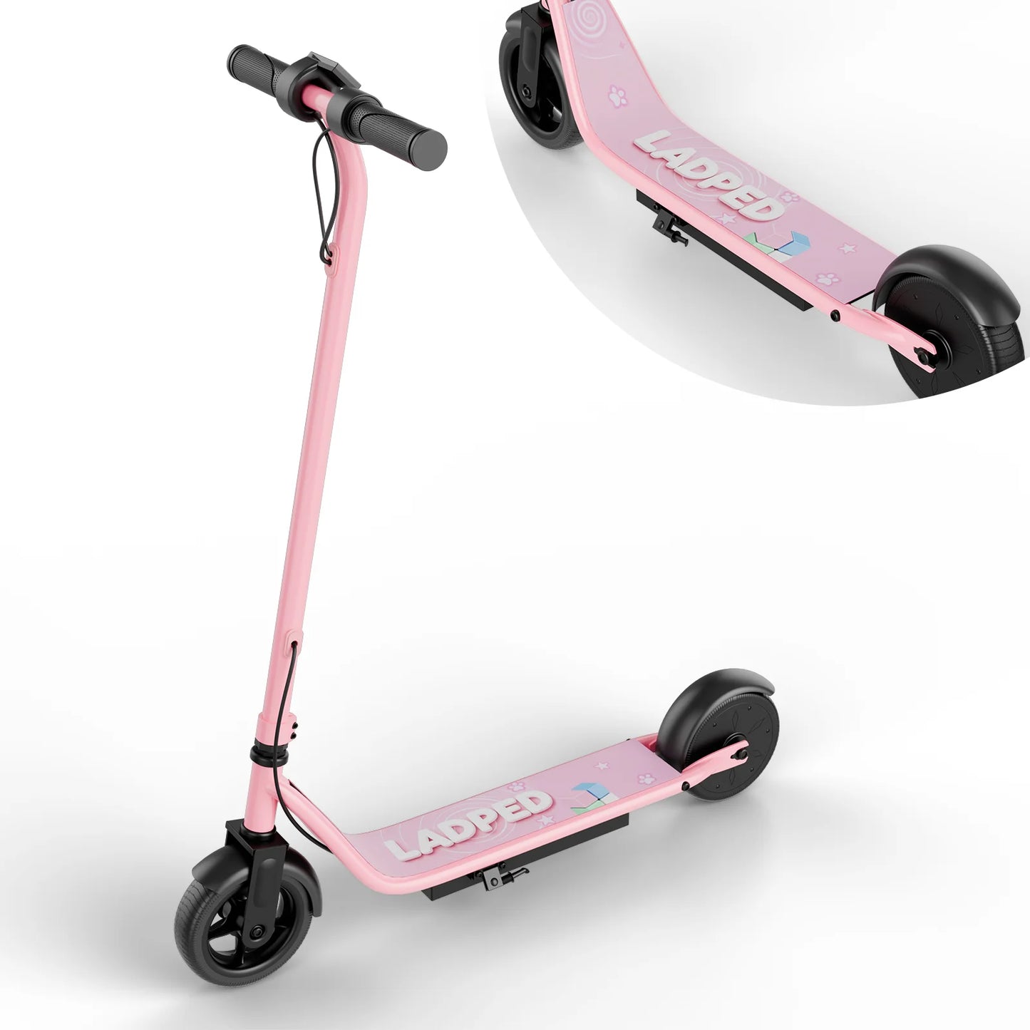 Ladped Kids Electric Scooter 250W 3 Speeds 10 Mile Range