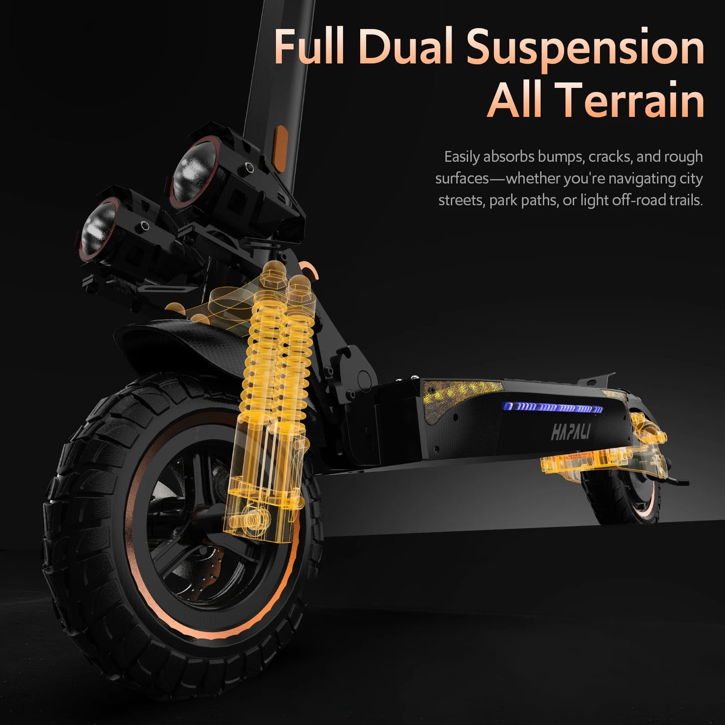 Osboo Off Road 1200W Electric Scooter With All Terrain Tires