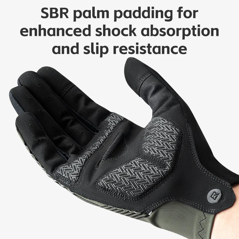 Rockbros Sports Cycling Gloves Breathable Full Finger Touchscreen MTB
