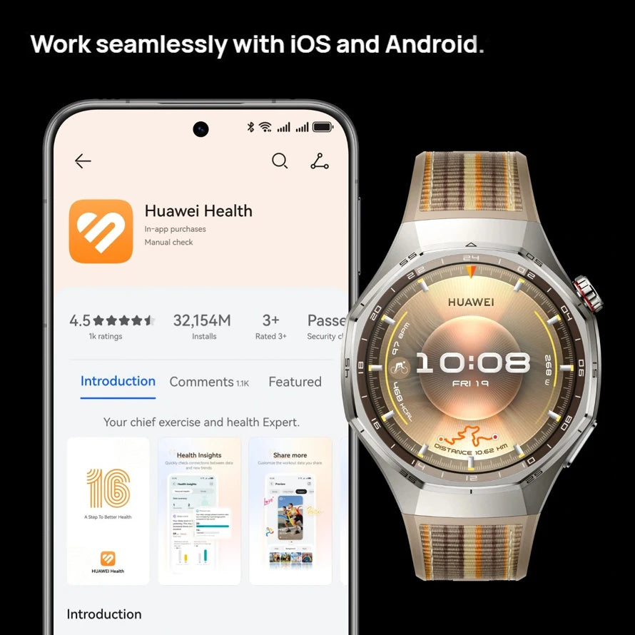 Huawei Watch GT 6 Pro Smartwatch Global Version Battery Life