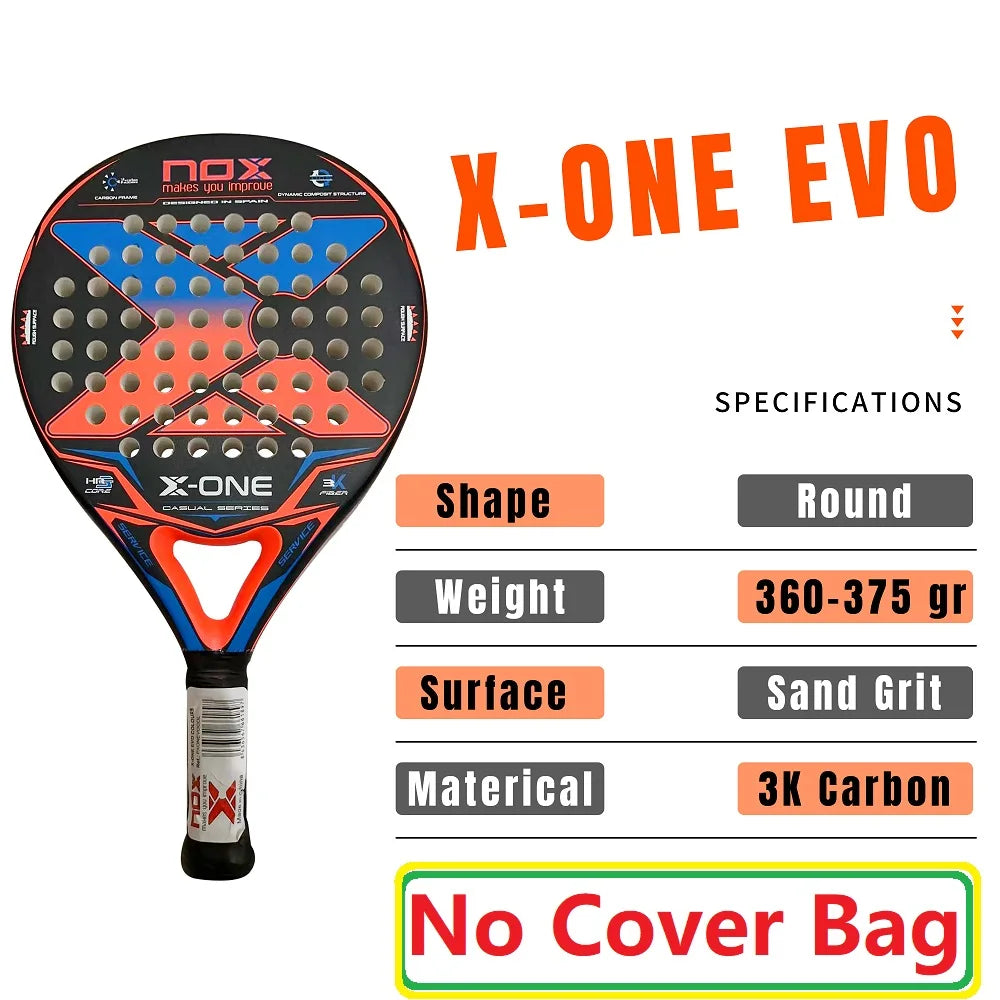 NOX Professional Padel Racket With Carbon Fiber And 3D Spin